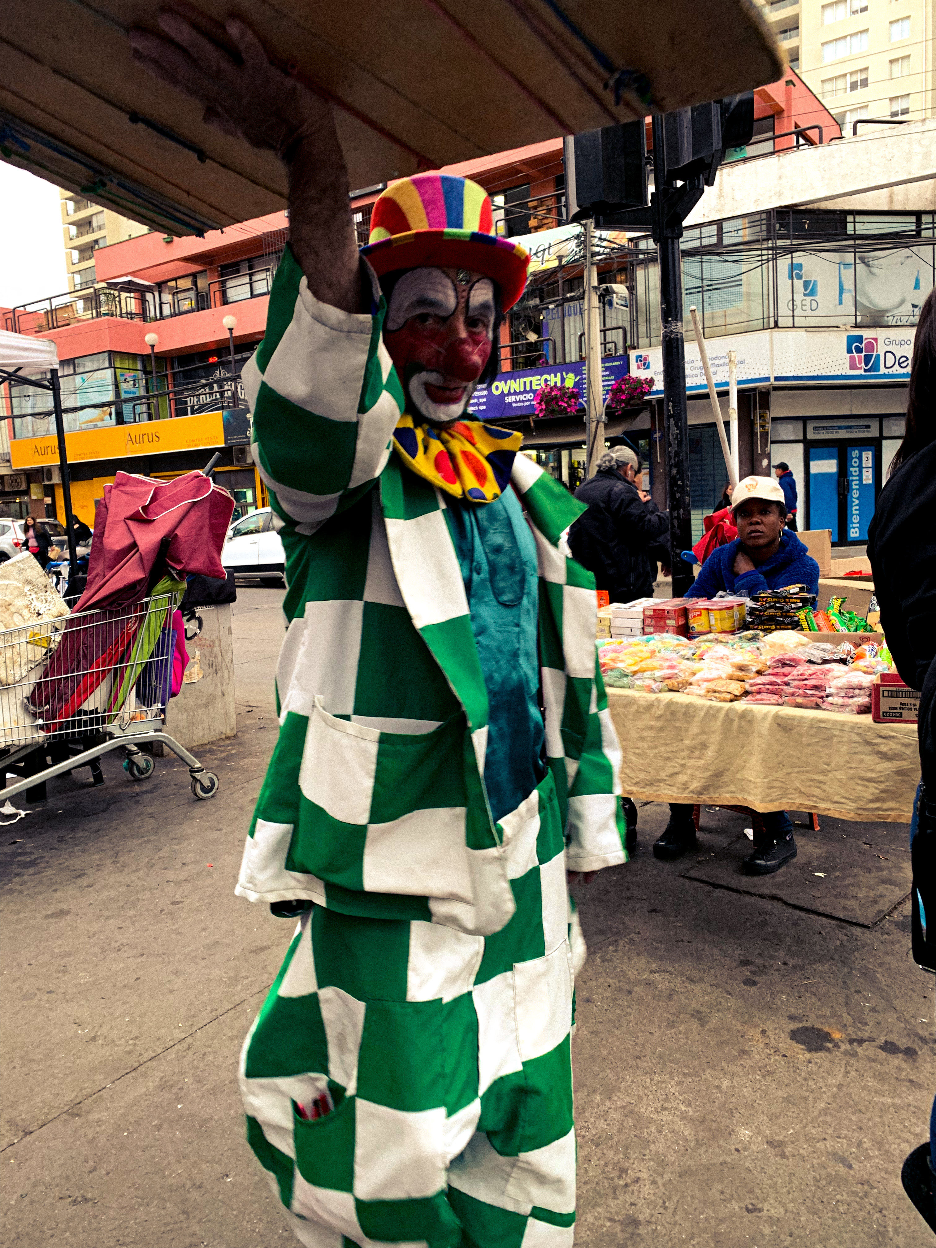 Payaso en feria