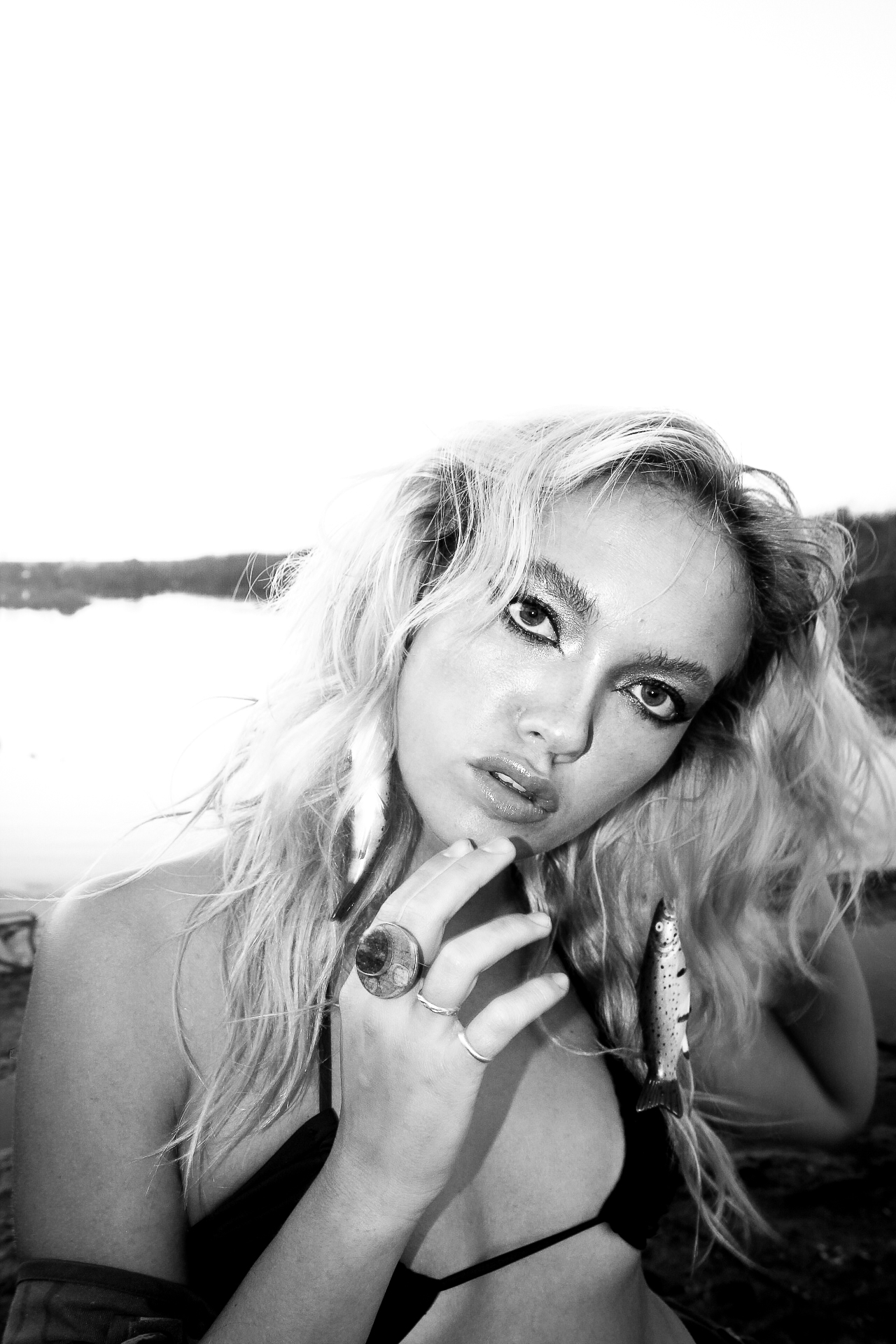 Retrato con pez