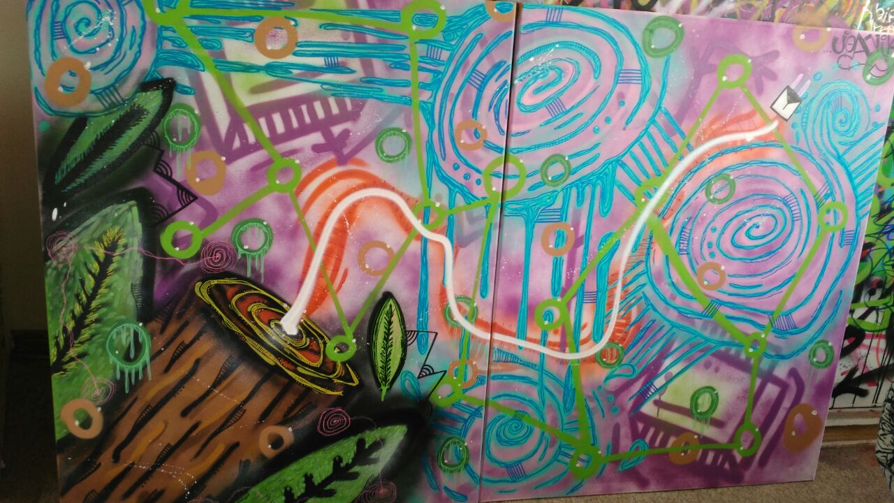 Lienzo espiral